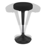 Uncaged Ergonomics Wobble Stool Adjustable-Height Standing Desk and Balance Stool, Black