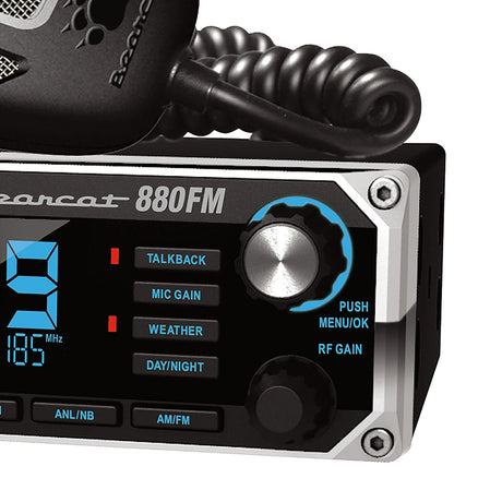 Uniden Bearcat 880FM 40-Channel CB Radio, AM/FM Transmit and Receive with 7-Color LCD Display