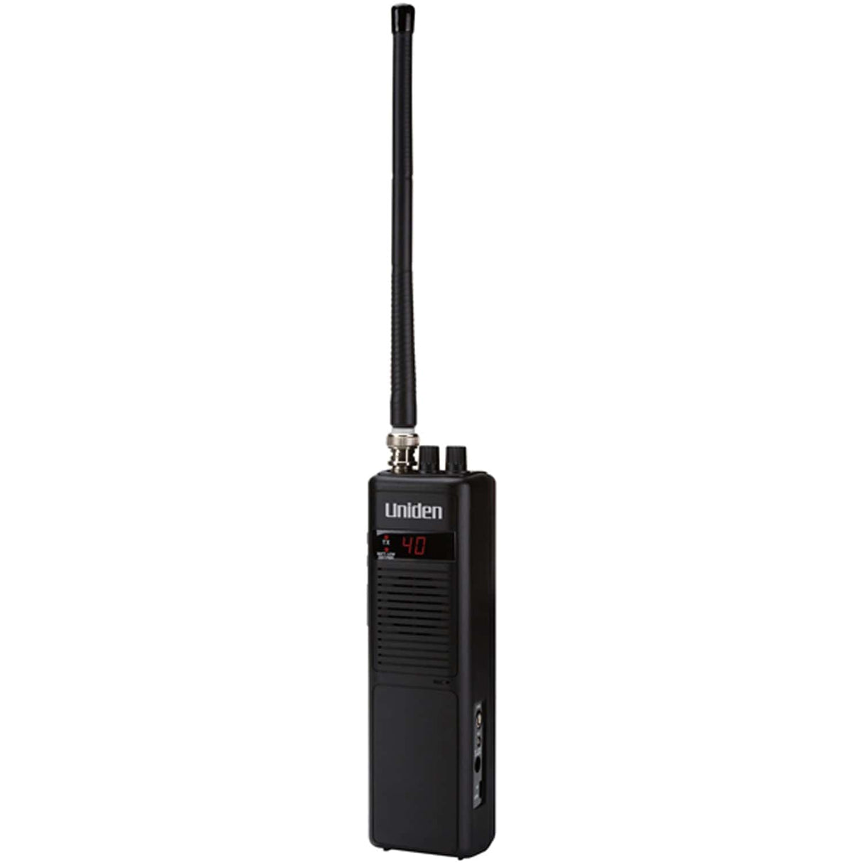 Uniden Pro Series 40-Channel Handheld CB Radio with Whip Antenna, Black, PRO401HH