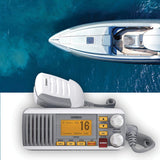 Uniden 25-Watt Fixed-Mount VHF Marine Radio with DSC, UM385, White