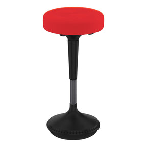 Uncaged Ergonomics Wobble Stool Adjustable-Height Standing Desk and Balance Stool, Red