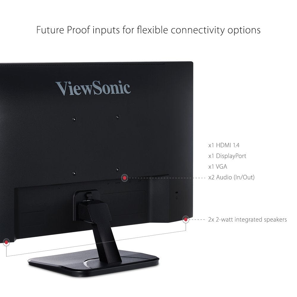 ViewSonic 24" Reduced Bezel IPS Monitor - C Grade Refurbished