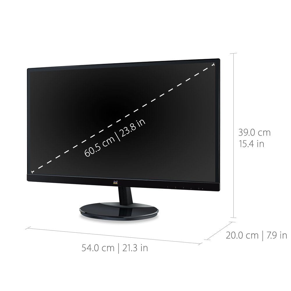 ViewSonic 24" IPS 1080p Frameless LED Monitor with HDMI and VGA Inputs - Certified Refurbished