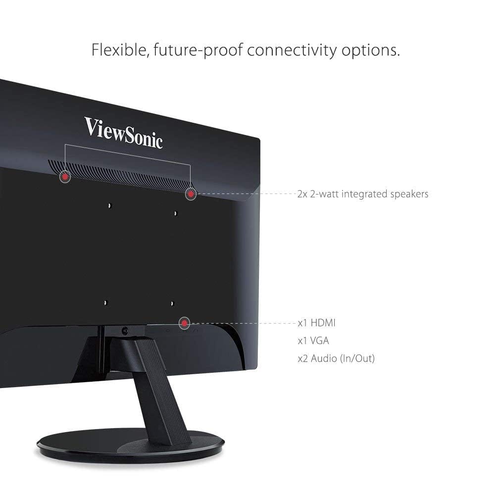 ViewSonic 24" IPS 1080p Frameless LED Monitor with HDMI and VGA Inputs - Certified Refurbished