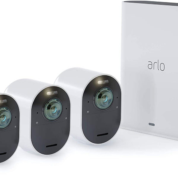 Arlo Ultra 4K UHD WiFi 3-Camera Smart Security & Surveillance System -