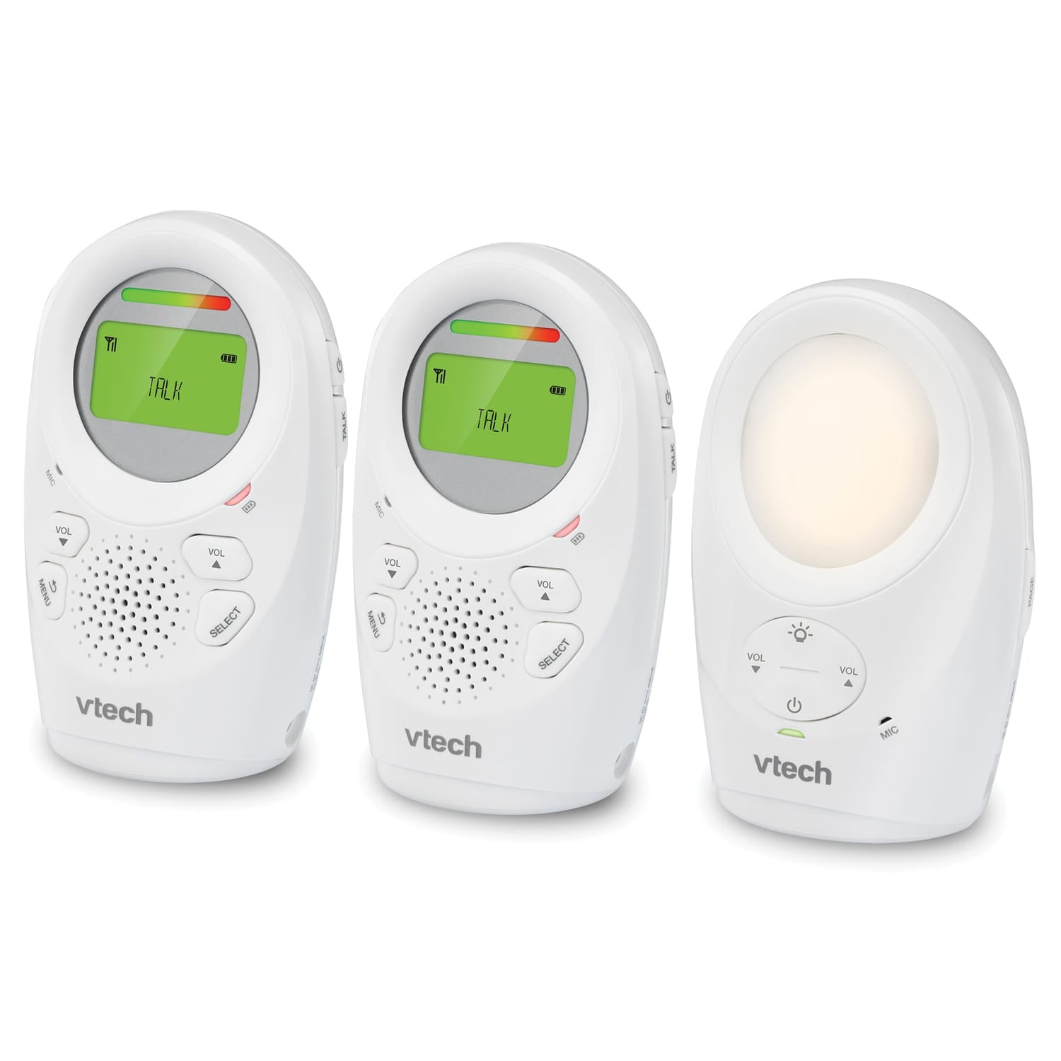 VTech DM1211 Digital Audio Baby Monitor with Enhanced Range, 2 parent Units