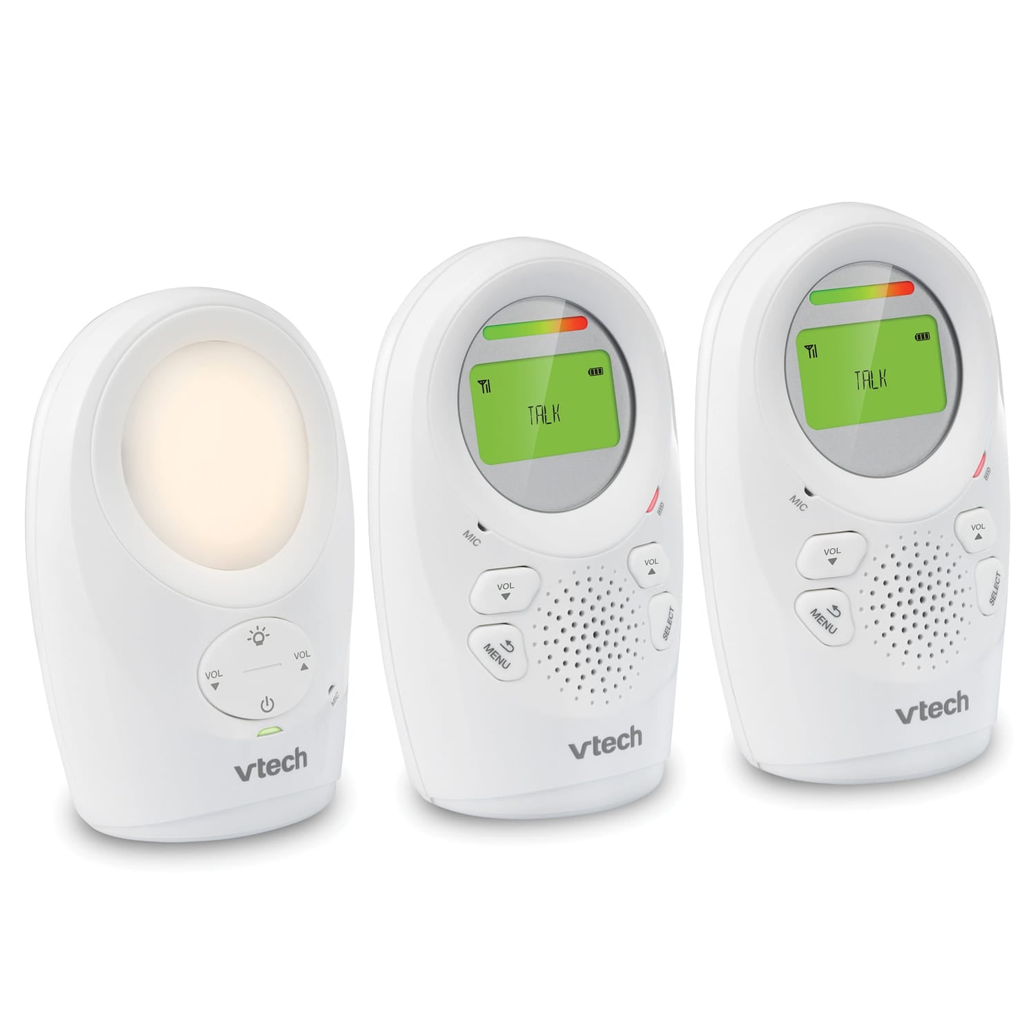 VTech DM1211 Digital Audio Baby Monitor with Enhanced Range, 2 parent Units