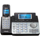 VTech 2-Line 1-Handset DECT 6.0 Expandable Cordless Phone System for Landline, Dual Digital Answering System, Speakerphone, and Dual Keypad