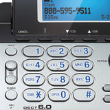 VTech 2-Line 1-Handset DECT 6.0 Expandable Cordless Phone System for Landline, Dual Digital Answering System, Speakerphone, and Dual Keypad