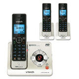 VTech 3-Handset DECT 6.0 Expandable Cordless Phone System for Landline, Answering System and Caller ID/Call Waiting, LS6425-3