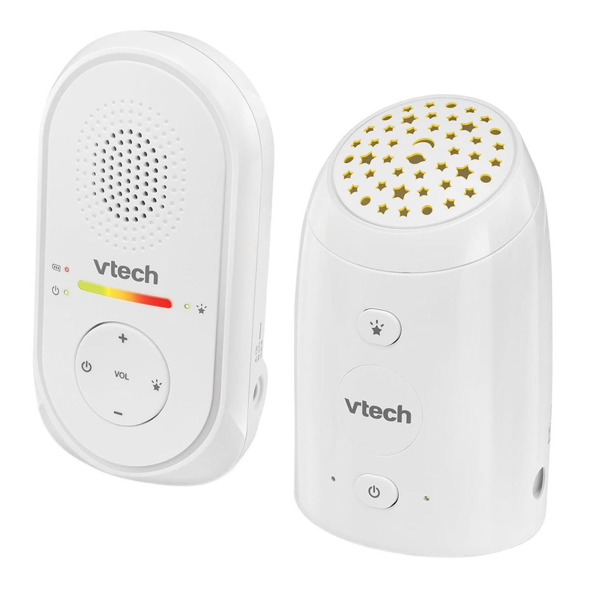 VTech DECT 6.0 Digital Audio Baby Monitor with Glow-on-Ceiling Night-Light, 1 Parent Unit, 5-Level Sound Indicator, up to 1000-Ft. Range