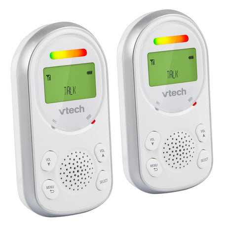 VTech DECT 6.0 Digital Audio Baby Monitor with Glow-on-Ceiling Night-Light, 2 Parent Units, Vibrating Sound Alert, Intercom, up to 1000-Ft. Range