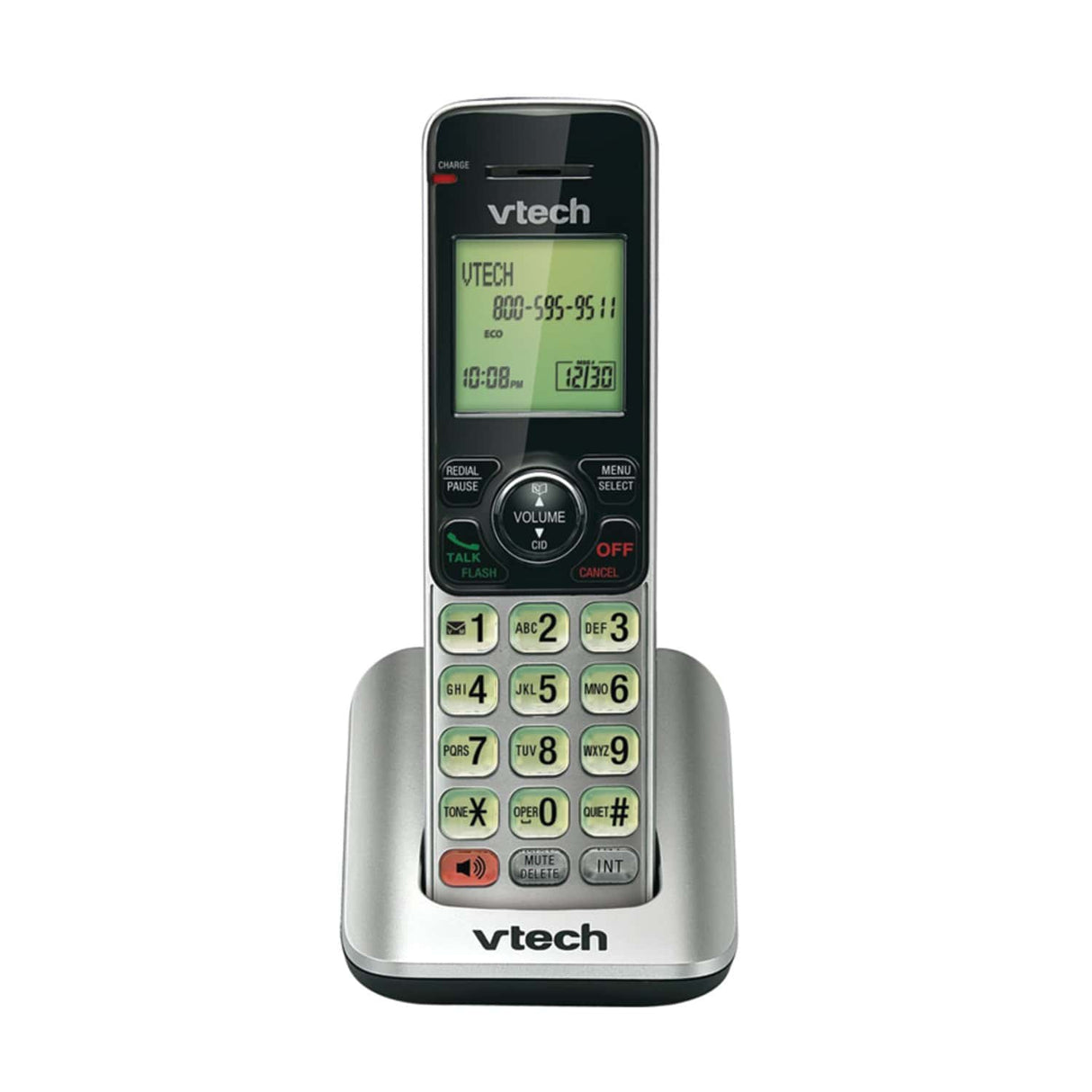 VTech 2-Handset DECT 6.0 Expandable Cordless Phone System for Landline, Speakerphone, Caller ID/Call Waiting, and Backlit Keypad/Display