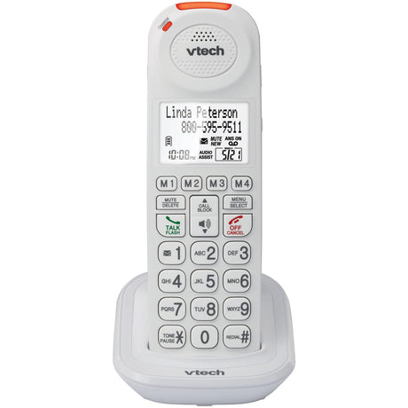VTech Amplified Cordless Phone Accessory Handset with Big Buttons, Audio Assist, Extra-Loud Ringer, and Call Blocker for Vtech SN5127/SN5147 Phones