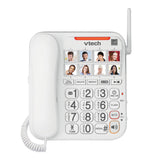 VTech 1-Corded and 1-Cordless Handset 50-dB Amplified/Expandable Phone System for Landline, Answering System, Big Buttons, and Loud Ringer
