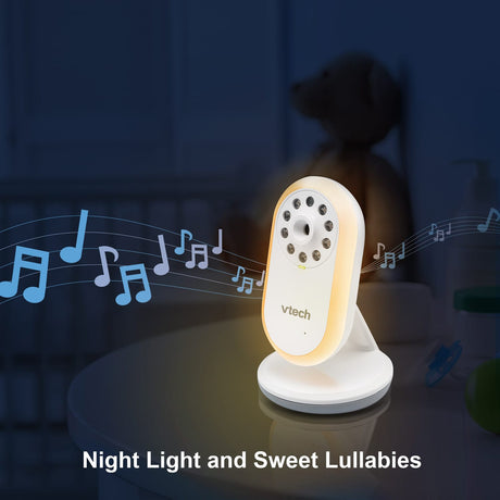 VTech 2.8-In. Digital Video Baby Monitor with Night-Light, White, VM3258