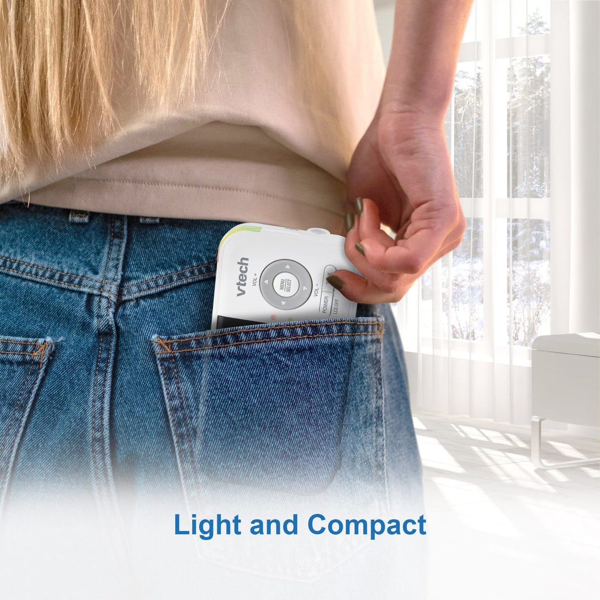 VTech 2.8-In. Digital Video Baby Monitor with Night-Light, White, VM3258