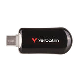 Verbatim Plectra USB-C Flash Drive, Black, 64 GB