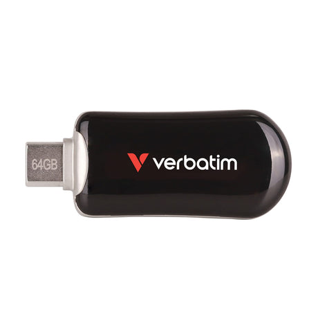 Verbatim Plectra USB-C Flash Drive, Black, 64 GB
