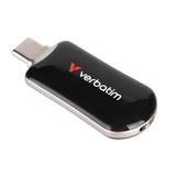 Verbatim Plectra USB-C Flash Drive, Black, 64 GB