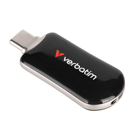 Verbatim Plectra USB-C Flash Drive, Black, 64 GB