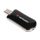 Verbatim Plectra USB-C Flash Drive, Black, 128 GB