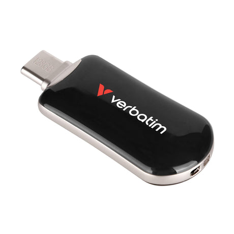 Verbatim Plectra USB-C Flash Drive, Black, 128 GB