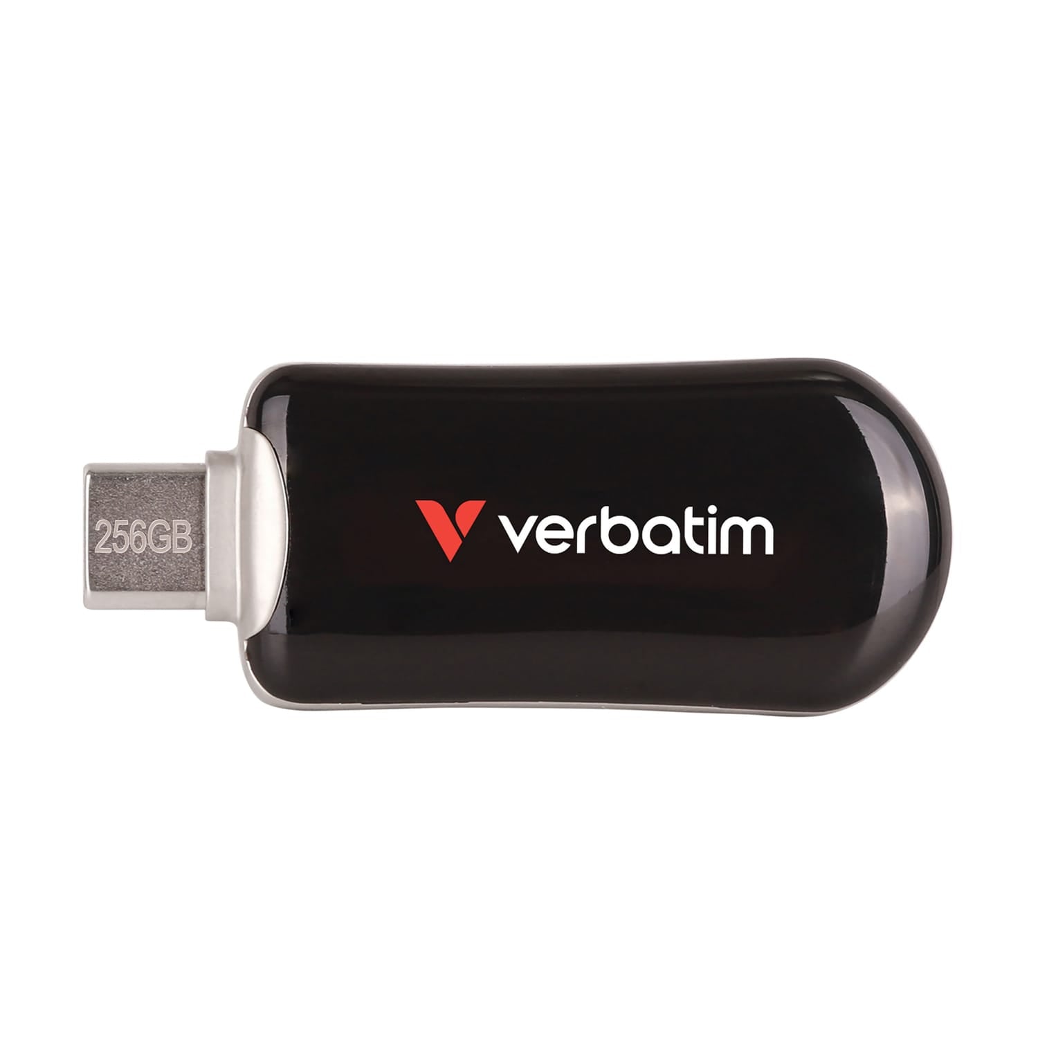 Verbatim Plectra USB-C Flash Drive, Black, 256 GB