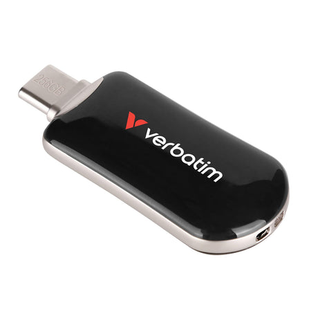 Verbatim Plectra USB-C Flash Drive, Black, 256 GB