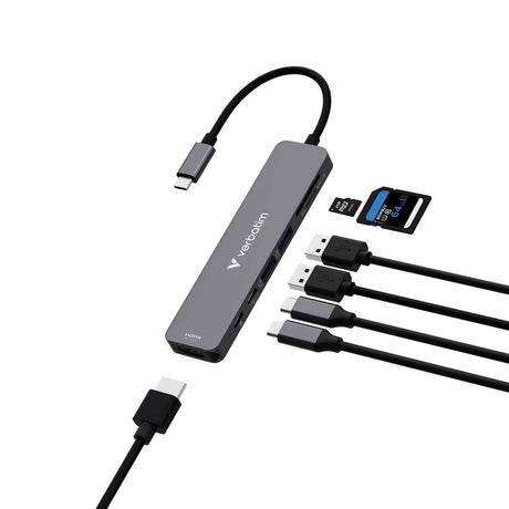 Verbatim USB-C Essentials 7-Port Hub, 32158