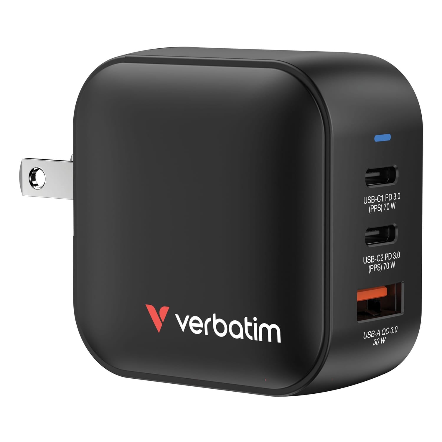Verbatim 70-Watt Mini GaN 3-Port Charger