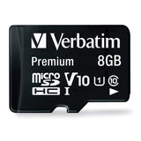 Verbatim Class 10 microSDHC Card with Adapter, 8 GB