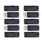 Verbatim Store ‘n’ Go USB-A Flash Drives, Business Bulk 10 Count, Black, 32 GB