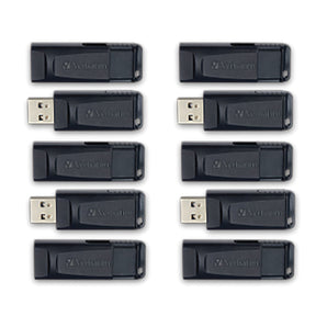 Verbatim Store ‘n’ Go USB-A Flash Drives, Business Bulk 10 Count, Black, 32 GB