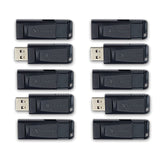 Verbatim Store ‘n’ Go USB-A Flash Drives, Business Bulk 10 Count, Black, 64 GB