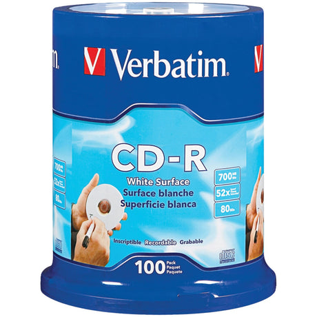 Verbatim 700 MB 80-Minute Digital Vinyl CD-Rs, 100 Pack