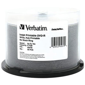 Verbatim 4.7GB DataLifePlus DVD-Rs, 50-ct Spindle