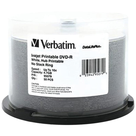 Verbatim 4.7GB DataLifePlus DVD-Rs, 50-ct Spindle