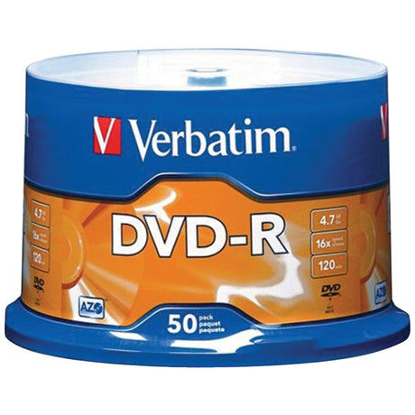 Verbatim 4.7 GB DVD-Rs, 50 Pack