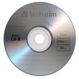Verbatim 40x 80-Minute CD-R with Branded Surface, 25 Pack