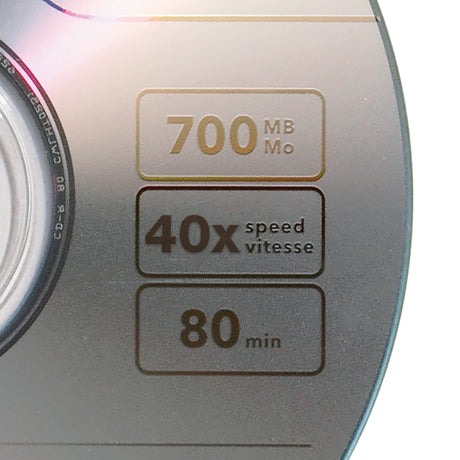 Verbatim 40x 80-Minute CD-R with Branded Surface, 25 Pack