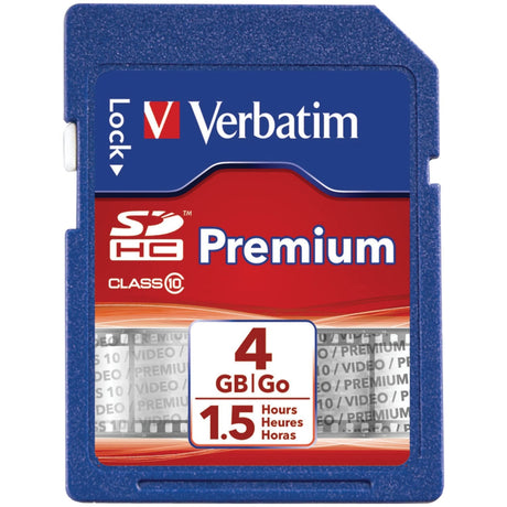 Verbatim Class 10 SDHC Card, 4 GB