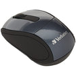 Verbatim Cordless Optical Computer Mouse, Mini Travel, 3 Buttons, 2.4 GHz, Graphite