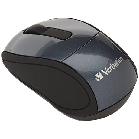 Verbatim Cordless Optical Computer Mouse, Mini Travel, 3 Buttons, 2.4 GHz, Graphite