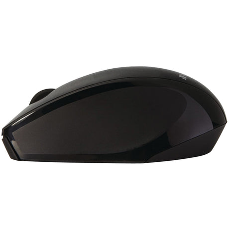 Verbatim Cordless Blue-LED Computer Mouse, Multi-Trac, 3 Buttons, 2.4 GHz, Black
