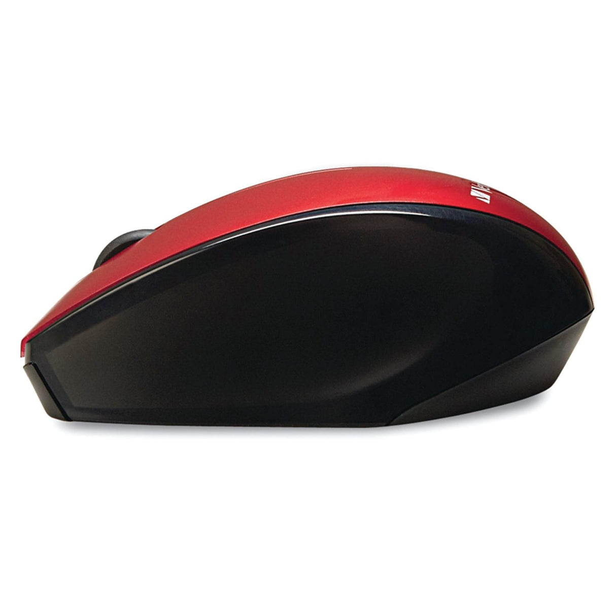 Verbatim Cordless Blue-LED Computer Mouse, Multi-Trac, 3 Buttons, 2.4 GHz, Red