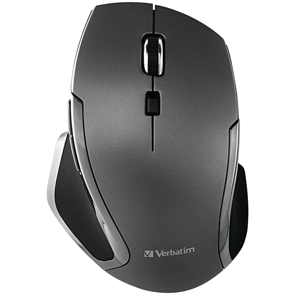Verbatim Cordless Blue-LED Deluxe Notebook Mouse, Ergonomic, 6 Buttons, 2.4 GHz, Graphite