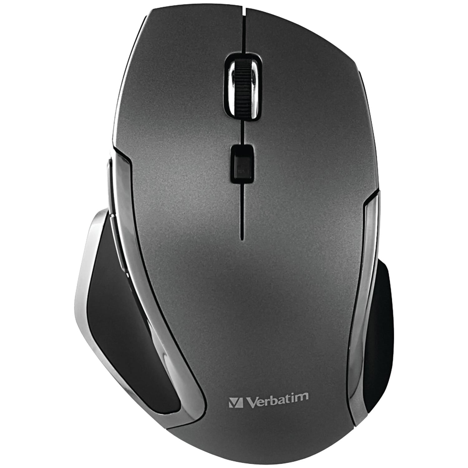 Verbatim Cordless Blue-LED Deluxe Notebook Mouse, Ergonomic, 6 Buttons, 2.4 GHz, Graphite