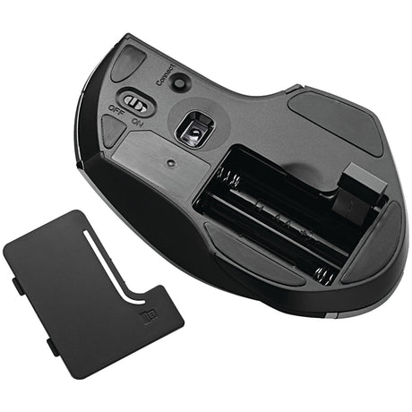 Verbatim Cordless Deluxe Blue-LED Computer Mouse, Ergonomic, 8 Buttons, 2.4 GHz, Graphite