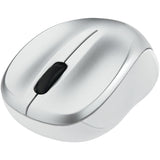 Verbatim Cordless Blue-LED Silent Computer Mouse, Ergonomic, 3 Buttons, 2.4 GHz, Silver